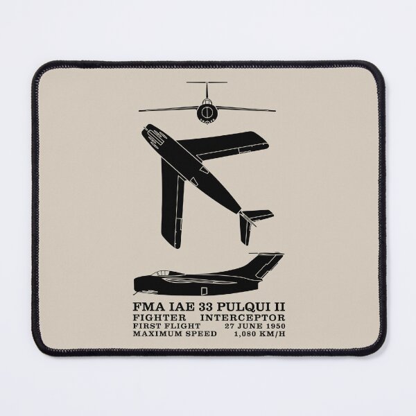 Item preview, FMA IAe 33 Pulqui II Argentinian Plane Silhouettes Infographic designed and sold by MilitaryMart.