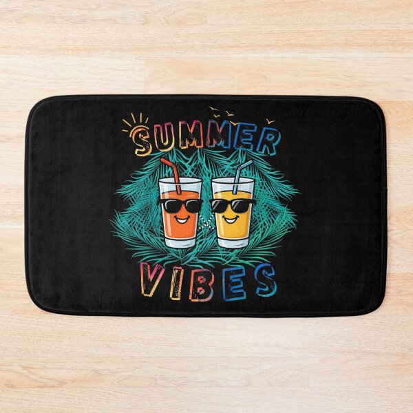 Item preview, Summer Vibes Cool Drinks – Funny Tropical Cartoon Design designed and sold by Charizmwear.