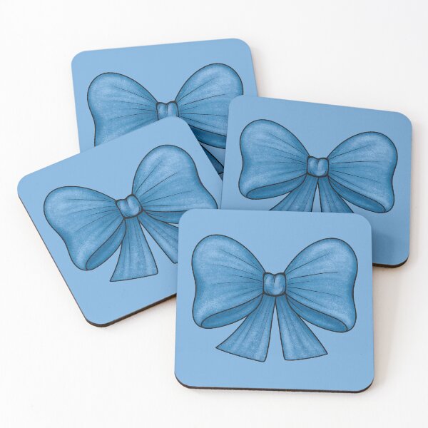 Item preview, Blue bow on a light blue background designed and sold by Cherevan.
