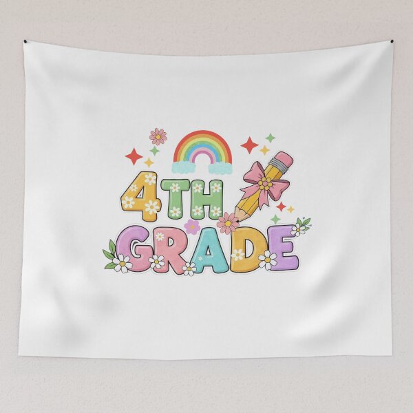 Item preview, Copy of First Day of 4th Grade Rainbow School Back to School Vibes designed and sold by MotivaChic.