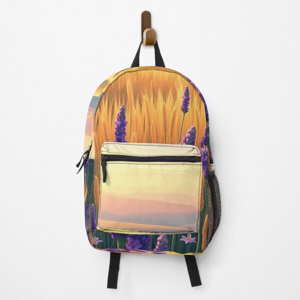 Item preview, Golden Fields & Lavender Sunset – Dreamy Summer Nature Landscape designed and sold by MiraLumeStudio.