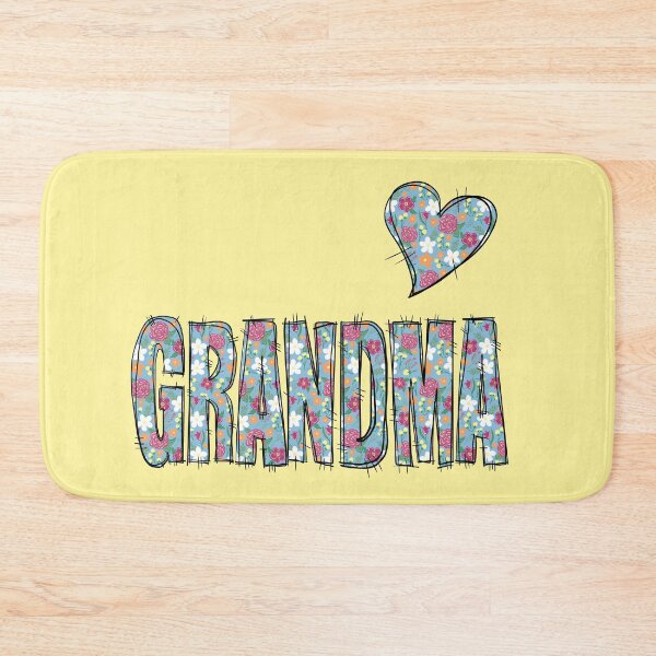 Item preview, Grandma Floral Stitch Pattern With Yellow Background  designed and sold by missmann.