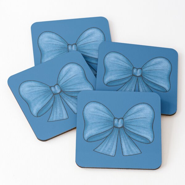 Item preview, Blue bow on a deep blue background designed and sold by Cherevan.