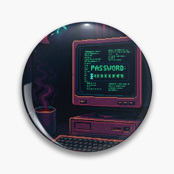 Item preview, Hacker Room Vibes – Pixel Cyber Room Design designed and sold by BitCafeAI.
