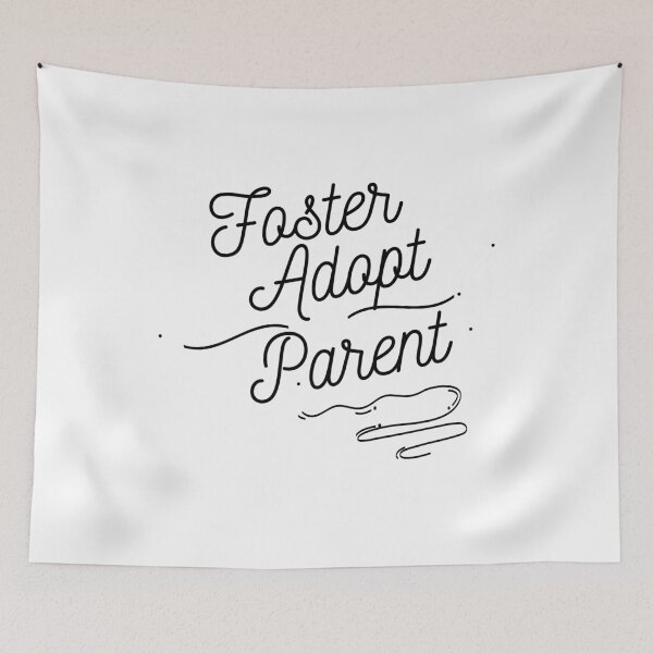Item preview, Foster Adopt Parent - Black Cursive Letters designed and sold by GFamilyC.