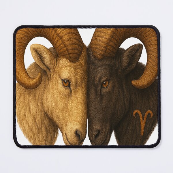 Item preview, Aries – The Twin Rams of Power designed and sold by Rikaura.