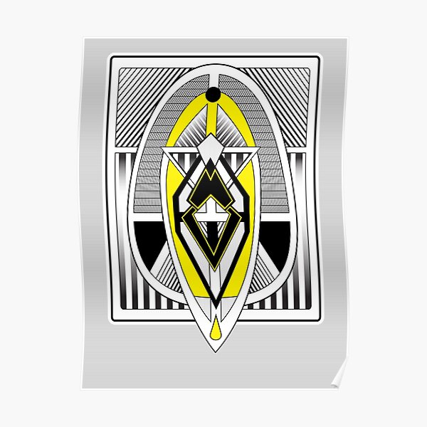 The Wasp - Art Deco Minimalist Design Poster
