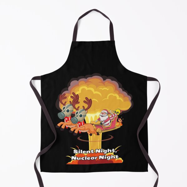 Item preview, Silent Night, Nuclear Night – Dark Humor Christmas Design with Santa, Reindeer and Atomic Explosion designed and sold by UTkiKK.