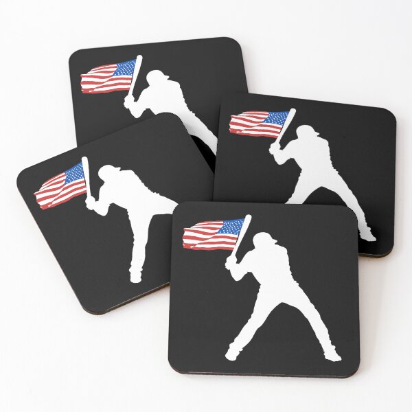Item preview, United States of America Flag Baseball Player designed and sold by EMMonovi.