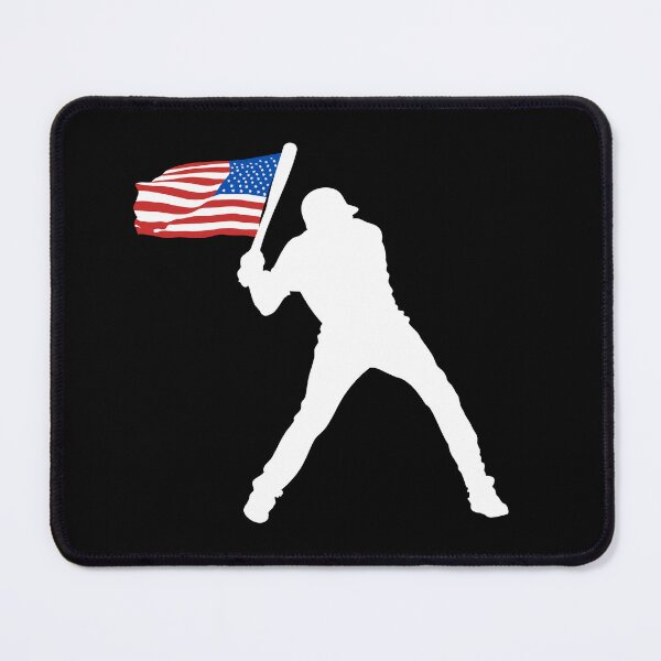 Item preview, United States of America Flag Baseball Player designed and sold by EMMonovi.