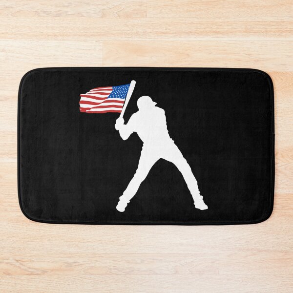 Item preview, United States of America Flag Baseball Player designed and sold by EMMonovi.