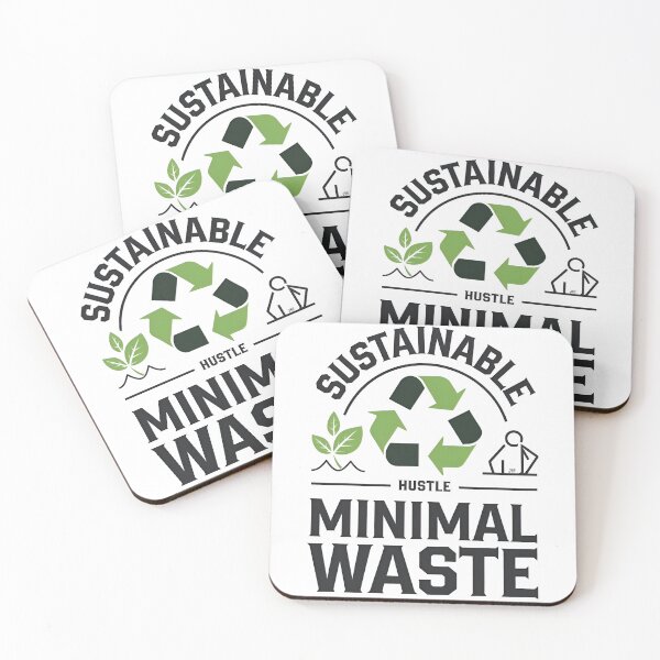 Item preview, sustainable hustle minimal waste minimalist designed and sold by jbfart.