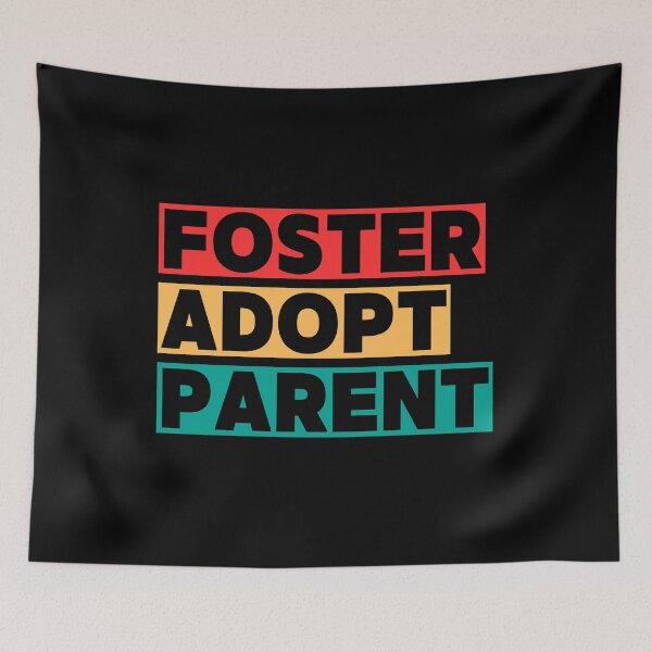 Item preview, Foster Adopt Parent - Red Green Yellow Transparent Letters designed and sold by GFamilyC.