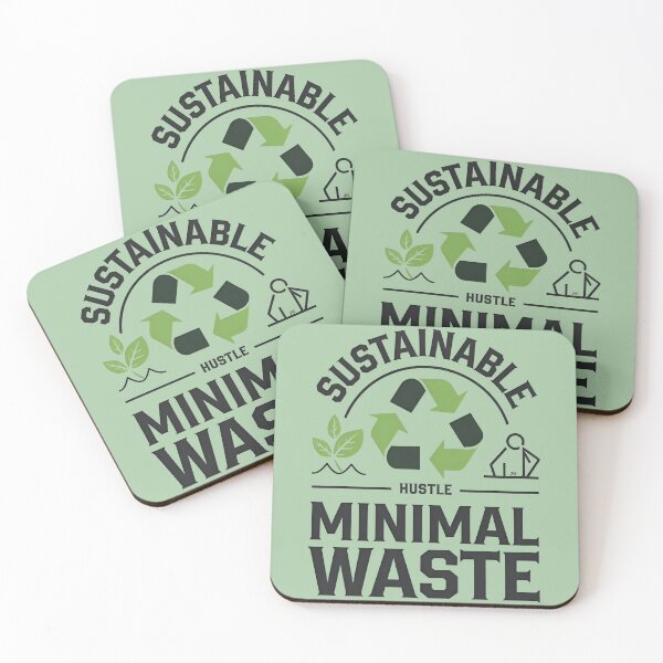 Item preview, sustainable hustle minimal waste minimalist designed and sold by jbfart.
