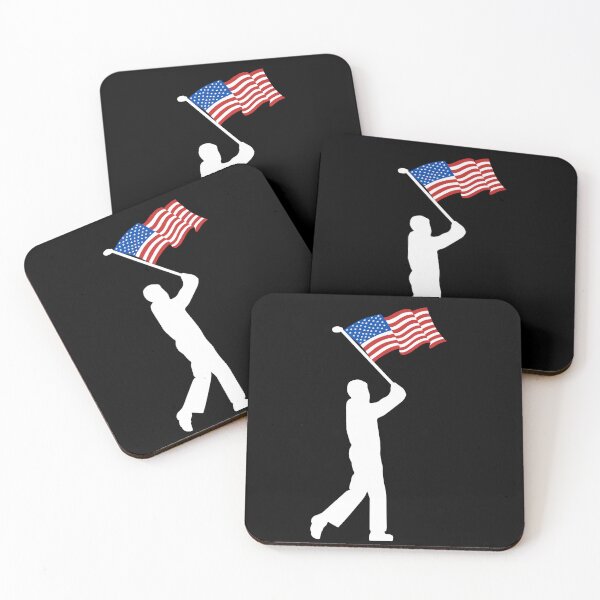 Item preview, United States of America Flag Golf Player designed and sold by EMMonovi.