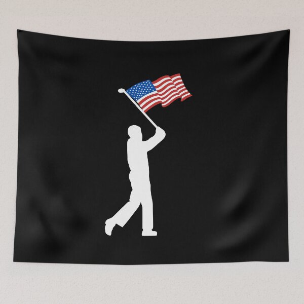 Item preview, United States of America Flag Golf Player designed and sold by EMMonovi.