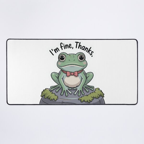 Item preview, I’m Fine Thanks – Sad Frog in a Bow Tie designed and sold by graphicPen.