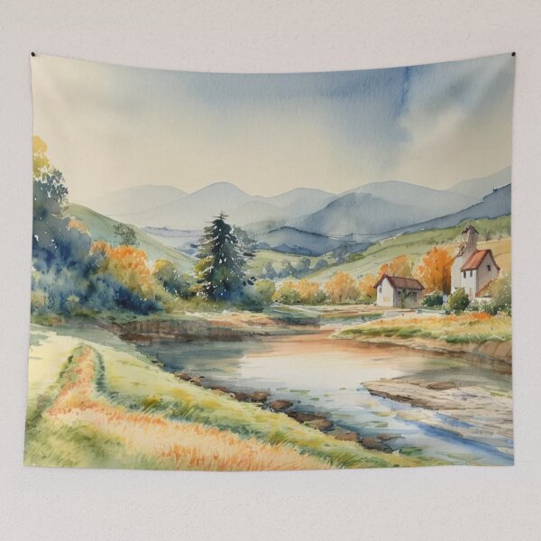 Item preview, River Dart2（watercolour + AI) designed and sold by artsmeow.
