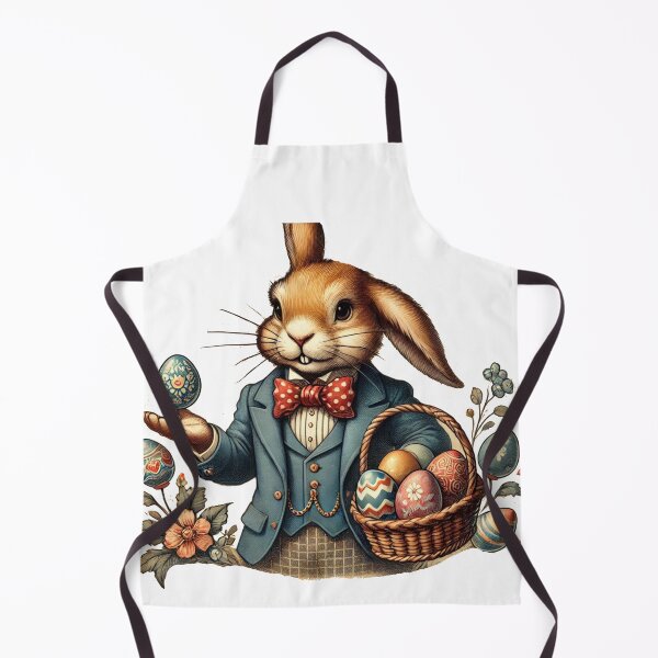 Item preview,  Elegant Victorian Easter Bunny in Formal Attire with Decorated Eggs designed and sold by freackly.