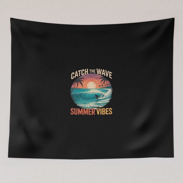 Item preview, Catch The Wave Summer Vibes designed and sold by TulipaGraphics.