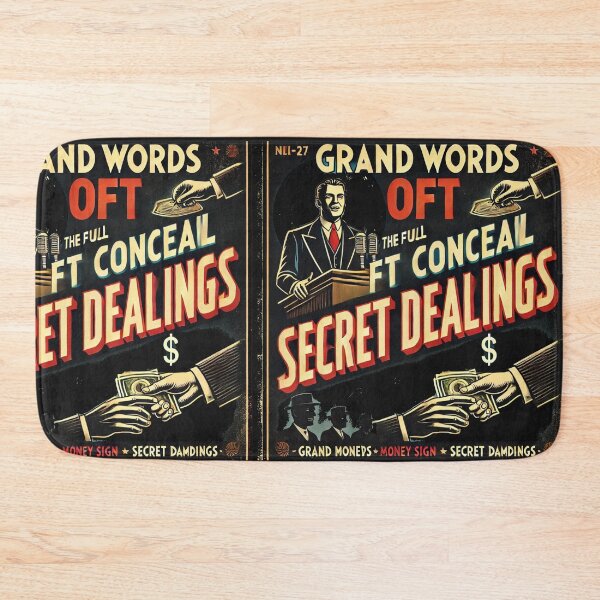 Item preview,  Vintage 1950s Style Propaganda Poster About Secret Government Dealings designed and sold by freackly.