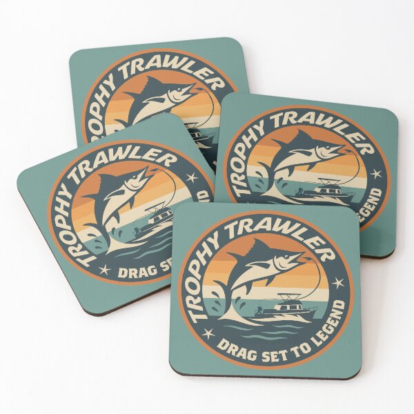 Item preview, “Trophy Trawler – Drag Set to Legend” Big Game Fishing designed and sold by Fierce Wave Supply Co..