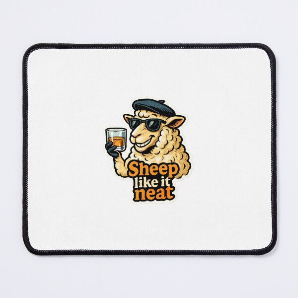 Item preview, Sheep likes it neat designed and sold by Drunk-Animals.