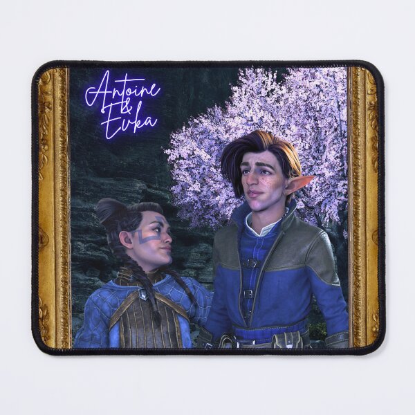 Item preview, Framed Antoine & Evka in the Shrouded Grove designed and sold by Heralds Rest Book Store.