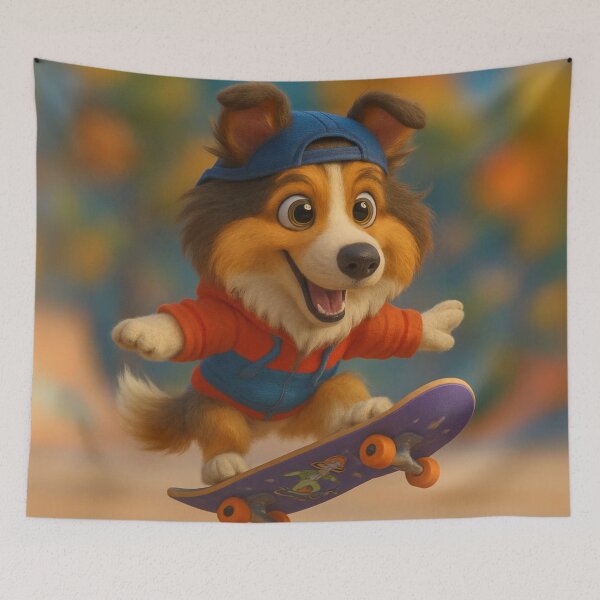 Item preview, Skater Collie designed and sold by Sillytoe.