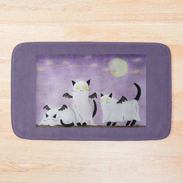 Item preview, Bat Cat Ghosts on Halloween designed and sold by sarahsophieartistry.