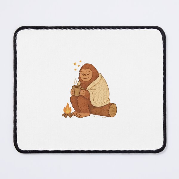 Item preview, Bigfoot in Blanket Mode – Cozy Cryptid Sasquatch in Cottagecore Style designed and sold by SheepyDaily.