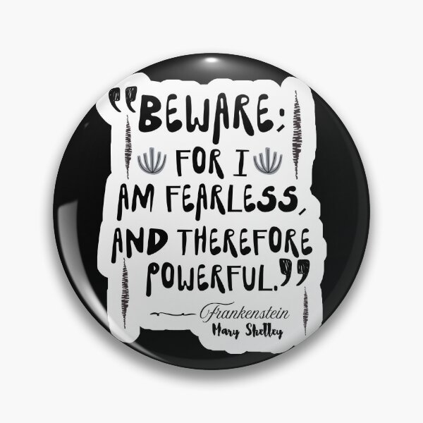 Item preview, Fanfic Frankenstein Mary Shelley Literary Quote designed and sold by Renata Illustrata.