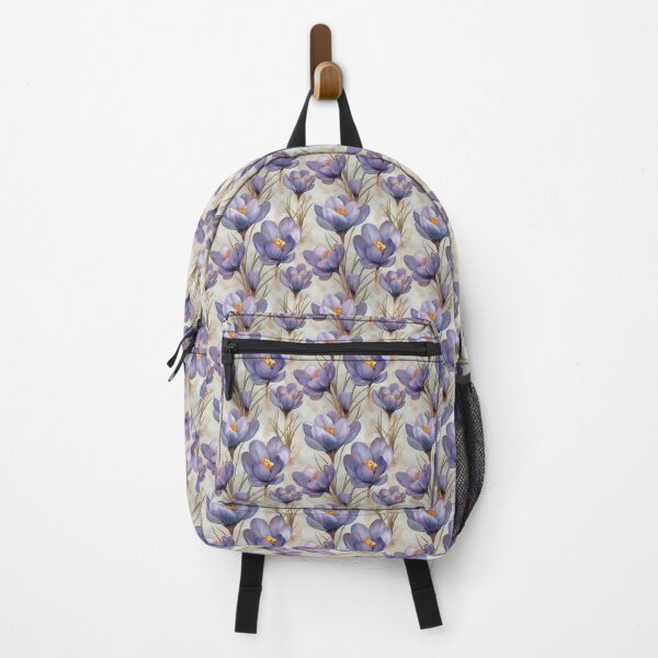 Item preview, watercolor-painted crocus flowers in lavender and violet tones designed and sold by Ekalininart.