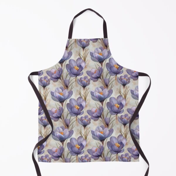 Item preview, watercolor-painted crocus flowers in lavender and violet tones designed and sold by Ekalininart.