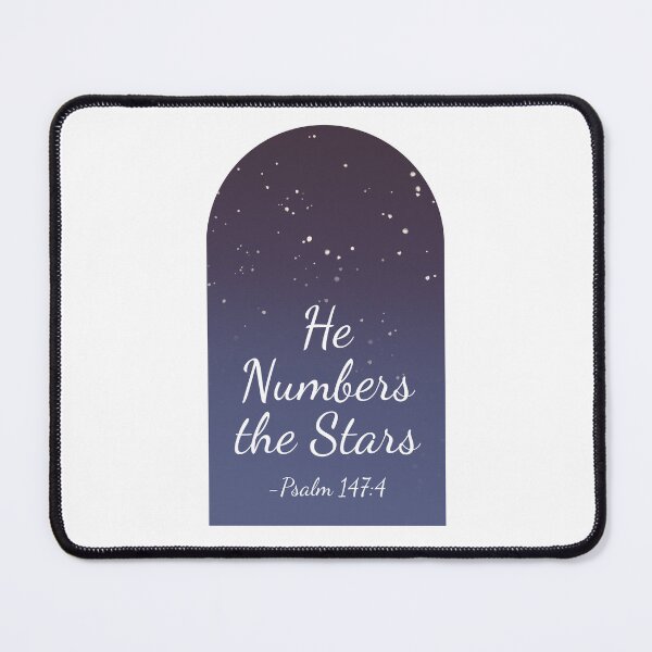 Item preview, He Numbers the Stars Psalm 147:4 Design – PrairiePulseCo designed and sold by PrairiePulseCo.