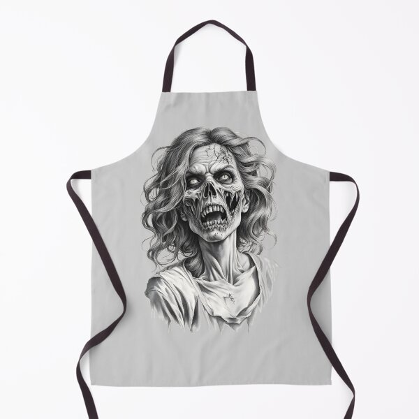 Item preview, Zombie Woman Portrait - Scary Zombie designed and sold by NightTimeJ.