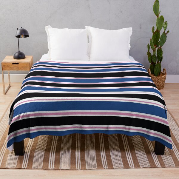 Item preview, Bountiful Black Pink and Blue Stripes designed and sold by jademonkey.
