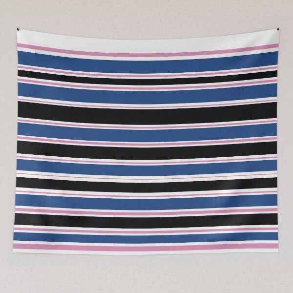 Item preview, Bountiful Black Pink and Blue Stripes designed and sold by jademonkey.