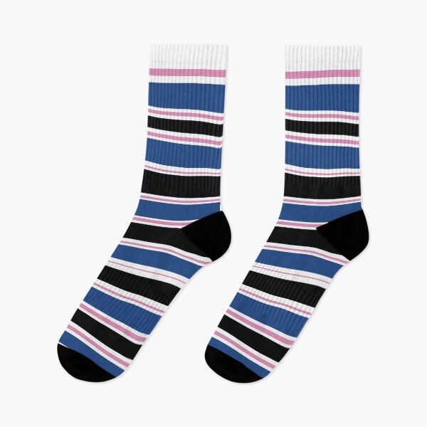 Item preview, Bountiful Black Pink and Blue Stripes designed and sold by jademonkey.