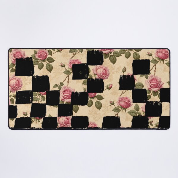 Item preview, Vintage Rose Checker Pattern designed and sold by JJLosh.