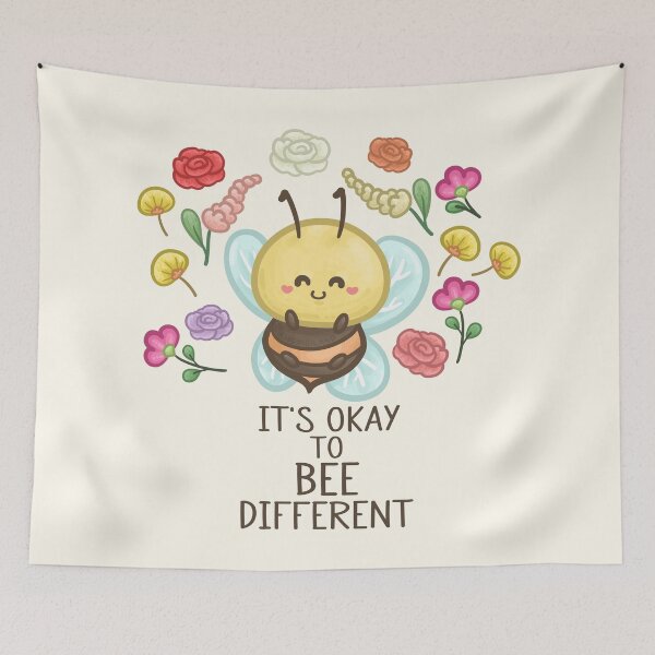 Item preview, Its Okay to BEE Different Pun designed and sold by Khotekmei.