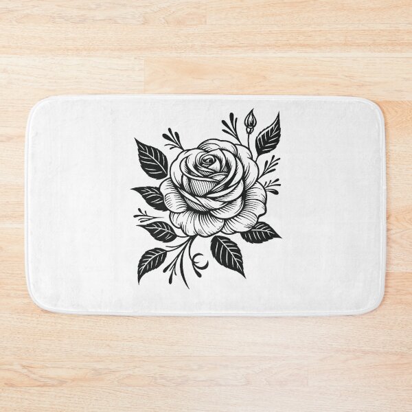 Item preview, Black Rose – Elegant Floral Line Art designed and sold by FalistY.
