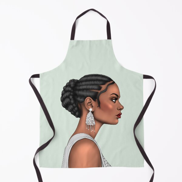 Item preview, Melanin Girl Portrait – Colorful Hair Afro Beauty Sticker | Vibrant Digital Art designed and sold by Lulunza.
