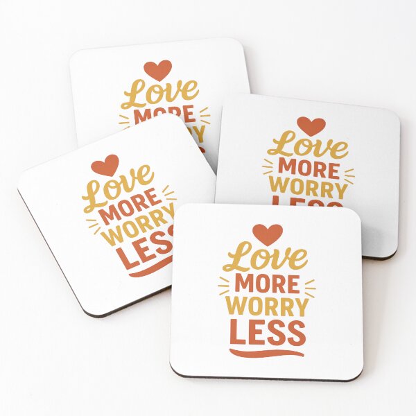 Item preview, Love More Worry Less designed and sold by DigitalGemArt.