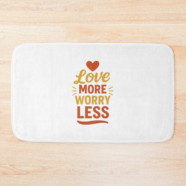 Item preview, Love More Worry Less designed and sold by DigitalGemArt.