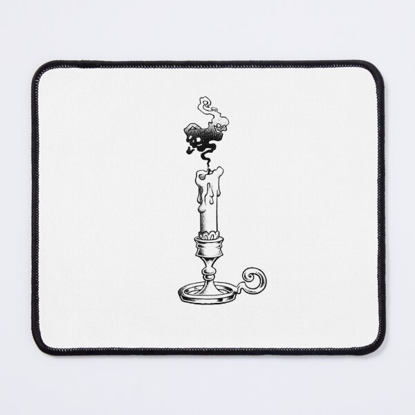 Item preview, Skull candle flame original art designed and sold by Ezradark.