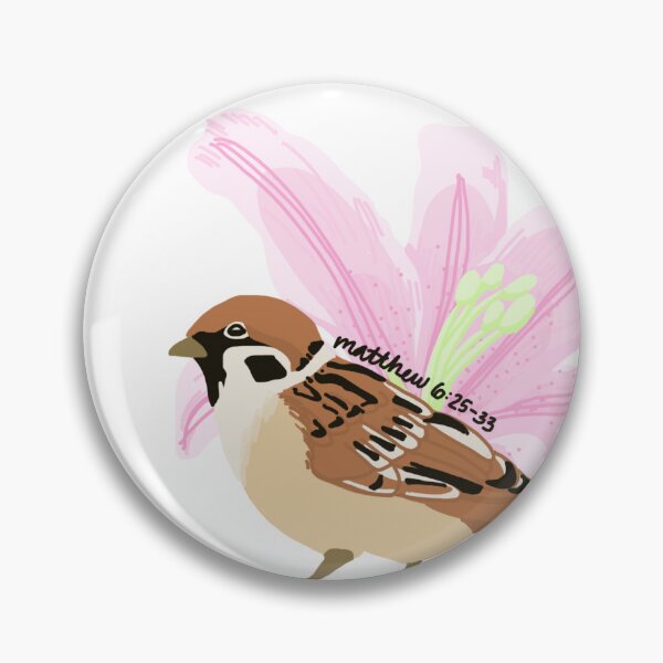 Item preview, Sparrow and Lily Matthew 6:25-33 designed and sold by bellalikes2draw.