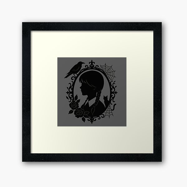 Item preview, Gothic Portrait of Wednesday designed and sold by LadyChaotica.