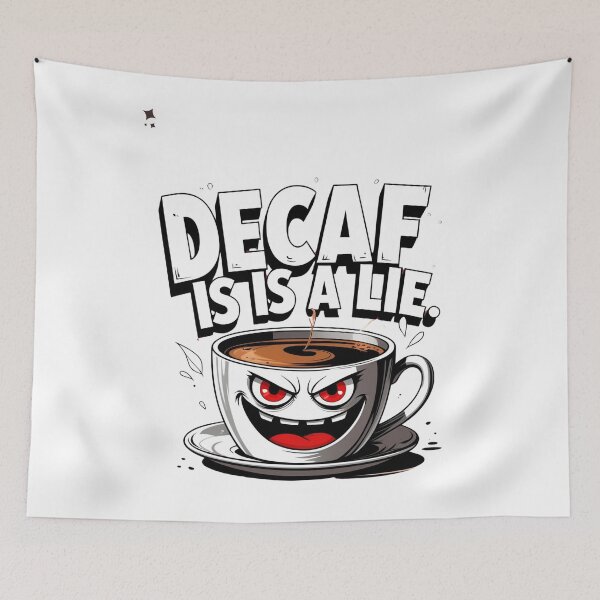 Item preview, Caffeine or Nothing – Funny Coffee Rage Cartoon Design designed and sold by TheTeeSpark.