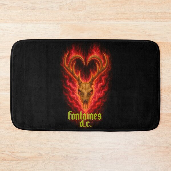 Item preview, Fontaines D.C Flaming Stag Skull designed and sold by jackjoe1708.
